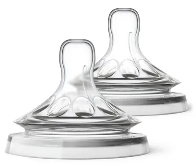 Produktbild von Philips Avent Sauger ab 6 Monaten 2er Pack Naturnah Ultra SoftSchlitz Brei SCF046/27