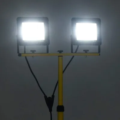 Produktbild von vidaXL LED-Fluter mit Stativ 2x50 W Kaltweiß