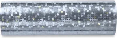 Zdjęcie produktu dla Serpentyny holograficzne srebrne 3,8m 18szt