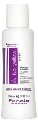 Produktbild von Fanola No Yellow, 100 ml, Frauen, Gefärbtes Haar, Blond, Schutz vor Vergilbung, Farbkorrektur, Nährend, Glanz, Flasche