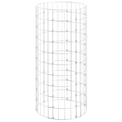 Produktbild von Möbel Gabionen-Säule Rund Verzinkter Stahl Ø50x100 cm - Metallzäune CLORIS5135800