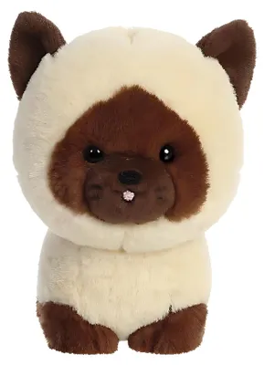 Produktbild von Aurora Teddypets Siamesische Katze Braun 18 cm