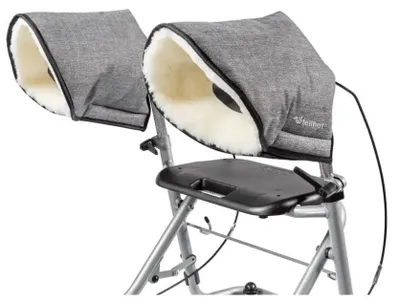 Produktbild von Handwärmer für Rollator – gefertigt aus natürlichen Materialien für angenehme Wärme