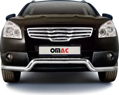Zdjęcie produktu dla Listwa ochronna przedniego zderzaka do Nissan Qashqai +2 2007-2010 stalowa ABE srebrna