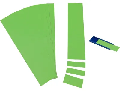 Produktbild von Einsteckkarten für 34mm Einsteckschiene 420x297mm hellgrün VE=5 Bogen