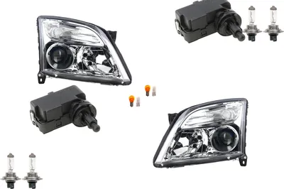 Obrázek produktu pro Johns, sv?tlomety vhodné pro Opel Vectra 2002-2005 osv?tlené. levé pravé + servomotor
