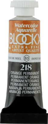 Produktbild von Blockx 3x Aquarellfarbe, Permanentorange - Tube 5ml - Permanentorange 43218BXC