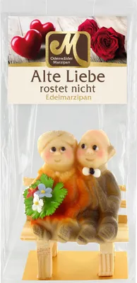 Image de Pâte d'amande Odenwälder Grand-mère et grand-père Le vieil amour ne rouille pas 75 g