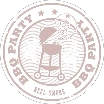 Produktbild von Bierdeckel aus Filzpappe/Karton, "BBQ", Ø 107 mm, rund, 100 Stück - Mank