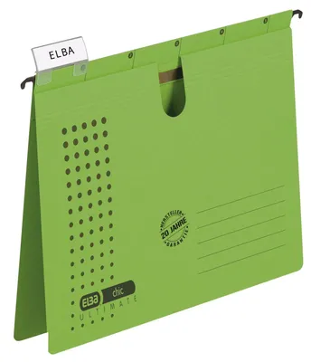 Produktbild von ELBA Hängehefter chic ULTIMATE 100552096 Karton grün