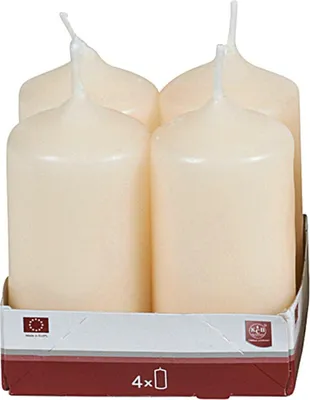Produktbild von Stumpenkerze 8cm Ø4cm champagner 4 Pack
