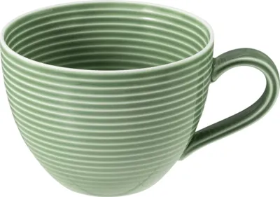 Produktbild von Kaffeeobertasse 0,26 l mit Relief - Seltmann Weiden Beat Salbeigrün -