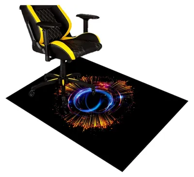 Produktbild von Bodenschutzmatte für Hartböden und Teppiche, rutschfeste Unterlage für Bürostühle, Gaming-Stuhlmatte, 60 x 70 cm