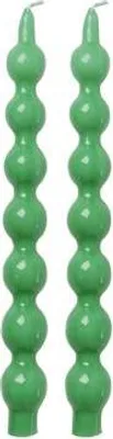 Immagine prodotto di RICE Set 2 pezzi Candele Curve Green