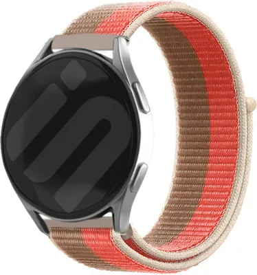 Produktbild von Strap-it Samsung Galaxy Watch 6 Classic 43mm Nylon Armband (Pomelo)