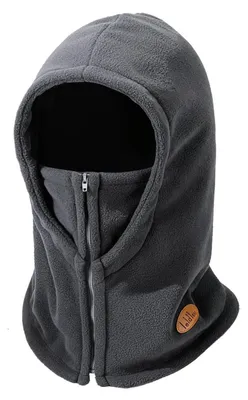 Obrázek produktu pro Termo fleecová kukla Sturmhaube, zimní balaclava, maska na obličej, tmavě šedá