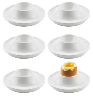 Eierdopjes Set 6er, Keramik, rund, stapelbar, spülmaschinengeeignet