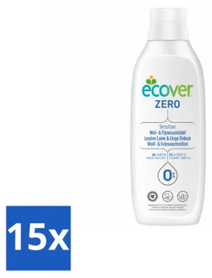 Produktbild von 15 x Ecover Feinwaschmittel für Wolle und Feines - 1 Liter - Vorteilspackung - 15 Stücke