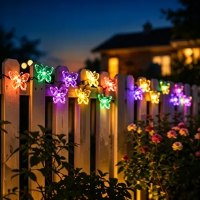 Produktbild von Salcar Gartenleuchte 10m 50LED Solarleuchten Lichterkette Innen & Außen Lichterkette Solar Gartenleuchten LED Solar Garten Party Deko