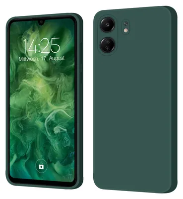 Produktbild von Hülle für Xiaomi Redmi 13C Case Cover Bumper Smartphone Softgrip Schutzhülle Farbe: Grün