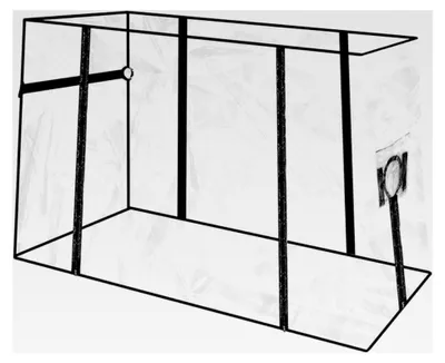 Produktbild von Regenschutz für Bollerwagen, Transparentes Regenverdeck mit Reißverschluss, Universelles Regenverdeck für Handwagen, Faltbare Strand-Regenschutzhülle