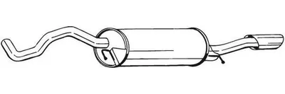 Produktbild von BOSAL 282-175 Endschalldämpfer für AUDI A4 Limousine (8D2, B5) Auspuff