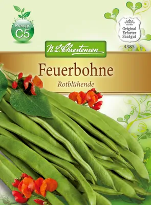 Produktbild von Feuerbohne Rotblühende | Bohnensamen von N.L. Chrestensen