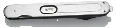 Produktbild von AdHoc Korkenzieher PushPull, Edelstahl/Kunststoff, L: 15 cm, B: 2,1 cm, H: 1,6 cm