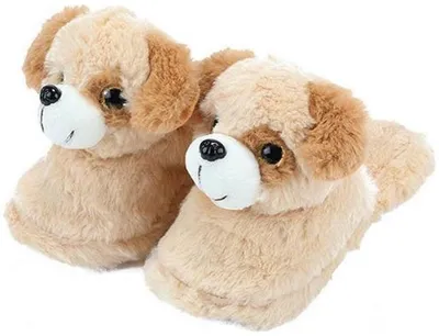 Produktbild von Toi-toys Hausschuhe Plüschhund Kinder Größe 25-27 | 2 Stk