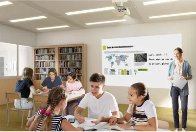 Productafbeelding van (1920x1080) Epson EB-L265F 3-LCD laserprojector, 4600 lumen, beeldverhouding 16:9, VGA, HDMI, USB, composietvideo, ingebouwde speaker, Full HD, zwart