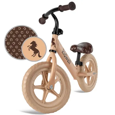 Produktbild von COIL Fahrrad-Laufrad, Lauflernrad, Kinderlaufrad, Rutscher, Balance Bike, Stahlrahmen, EVA-Schaumräder, maximales Gewicht 30 kg, Beige