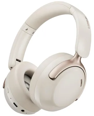 Obrázek produktu pro Q30 Bluetooth sluchátka, sluchátka přes uši, 60 hodin přehrávání, 3 režimy ekvalizace, BT6 bezdrátová sluchátka s mikrofonem, skládací, lehká, béžová