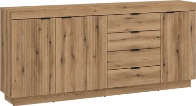 Produktbild von Sideboard >DELAMAR< in Evoke Eiche Nachbildung - 185,9x85,8x39,6 (BxHxT)