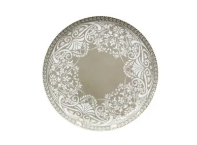 Image de Thun 1794 Assiette à dessert, 19 cm, dentelle grise, porcelaine tchèque, Thun