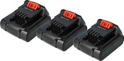 Produktbild von vhbw 3x Akku Ersatz für Black & Decker BL1314, LB16, BL1514, BL1114 für Werkzeug (2000 mAh, Li-Ion, 14,4 V)