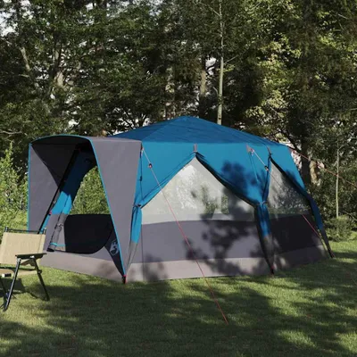 Produktbild von "Schlussverkauf" Hütten-zelt 1 PC - Campingzelte UV-beständige - mit Dach - mit Speicher Blau 400x350x212 cm C15397