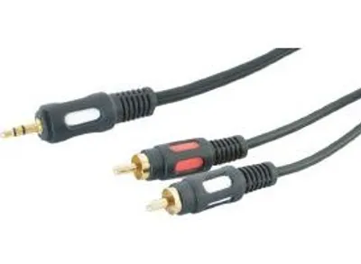 Image de newVideosound 3.5mm-2xRCA 1.5m M-M, 1.5m, 3.5mm, 2 x RCA