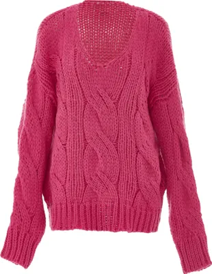 Produktbild von ebeeza damen strickpullover - pink, M