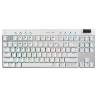 Obrázek produktu pro Logitech G PRO X TKL RAPID, Kabel, USB, Magnetic-mechanical key switch, QWERTZ, LED, Bílá