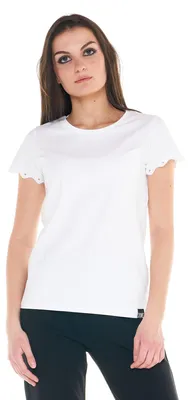 Produktbild von Schwarz-weißes Damen-T-Shirt