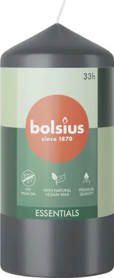 Produktbild von Bolsius Stumpenkerze 120 58 stürmisches Grau