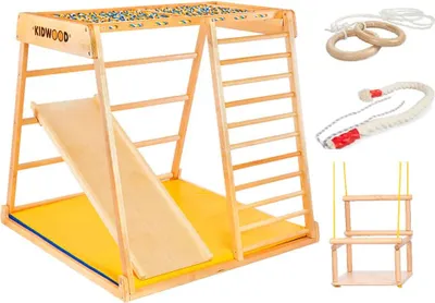 Produktbild von Holz-Kinderspielplatz Domino - Heimspielplatz Junior