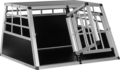 Zdjęcie produktu dla Kojec transportowy aluminiowy dla psów 89 × 69 × 50 cm