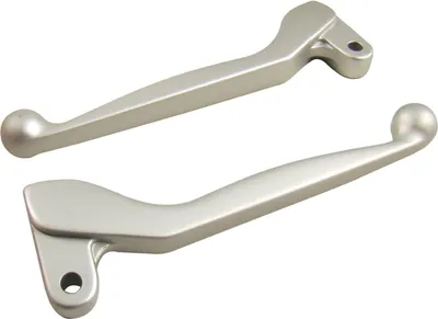 Zdjęcie produktu dla Zestaw: dzwignia reczna - solidne aluminium, dzwignia hamulca i sprzegla - matowe srebro - Simson S50, S51, S53, SR50, KR51/2 Schwalbe