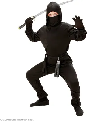 Immagine prodotto di Costume da ninja - Costume da ninja ragazzo combattente M - 140 cm