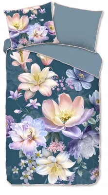 Imagen del producto de Descanso, juego de sábanas "Mirery" - Azul - (140x220 cm) - 100% algodón