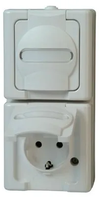 Obrázek produktu pro Kopp 131402009, CEE 7/3, 2 modul/moduly, CEE 7/4, Bílá, 250 V, 16 A