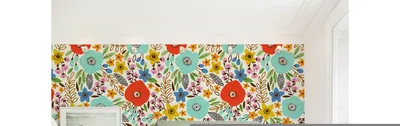 Produktbild von Coloray Fototapete 250x250 cm An Einer Wand Latex Latextapete - Utensilienwiesenblume natürlich