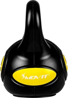 Obrázek produktu pro MOVIT Kettlebell činka - 4 kg, černá/žlutá