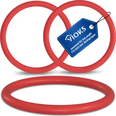 Produktbild von O-Ring Set 3x Dichtring für Brühgruppe passend wie DeLonghi 5332149100 Kaffeemaschine